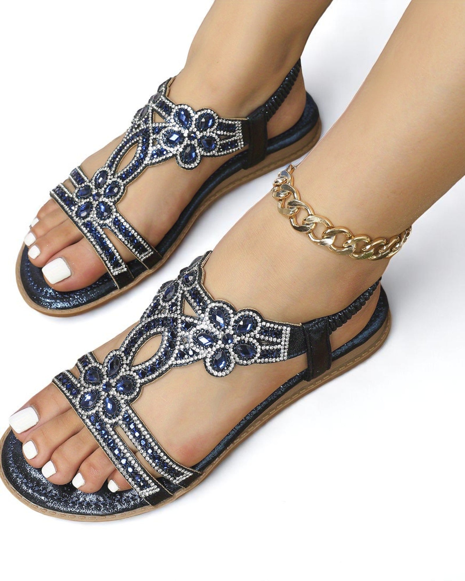 Debora Boho-Sandalen mit Strass