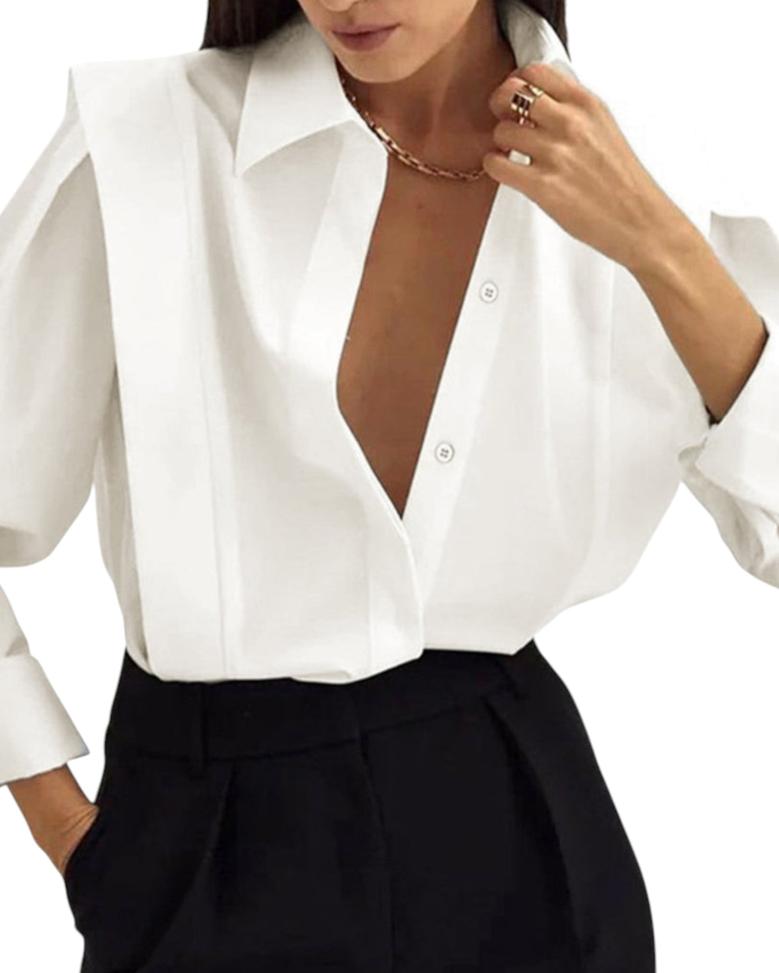 Anisia Bluse mit architektonischem Schnitt
