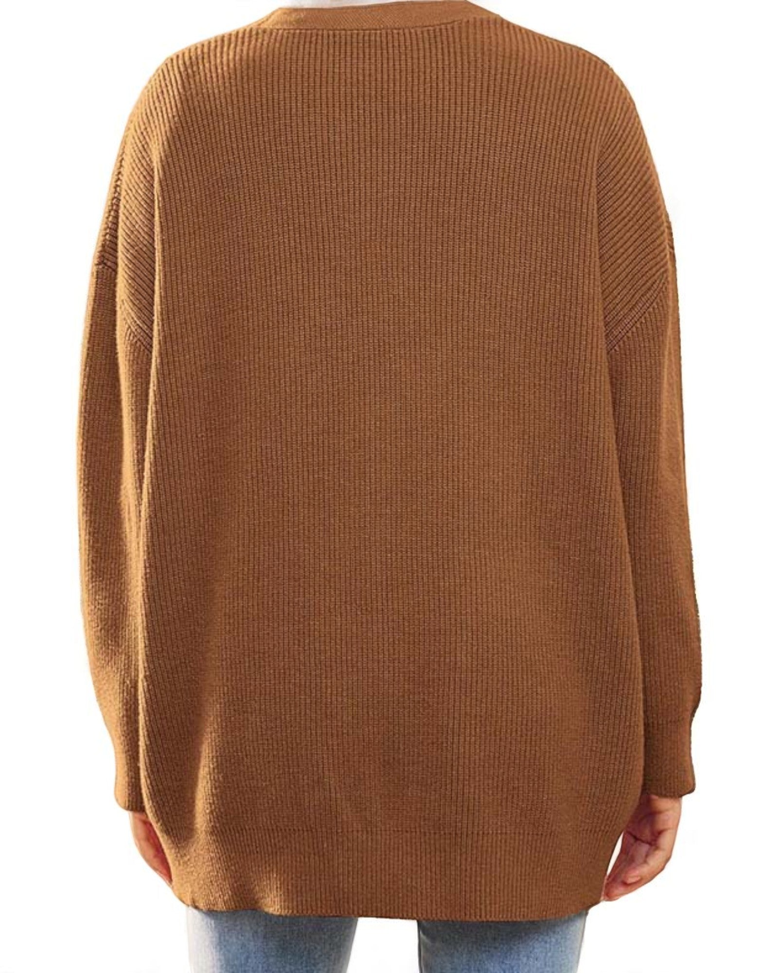 Liana Oversized Strick-Cardigan mit Knöpfen