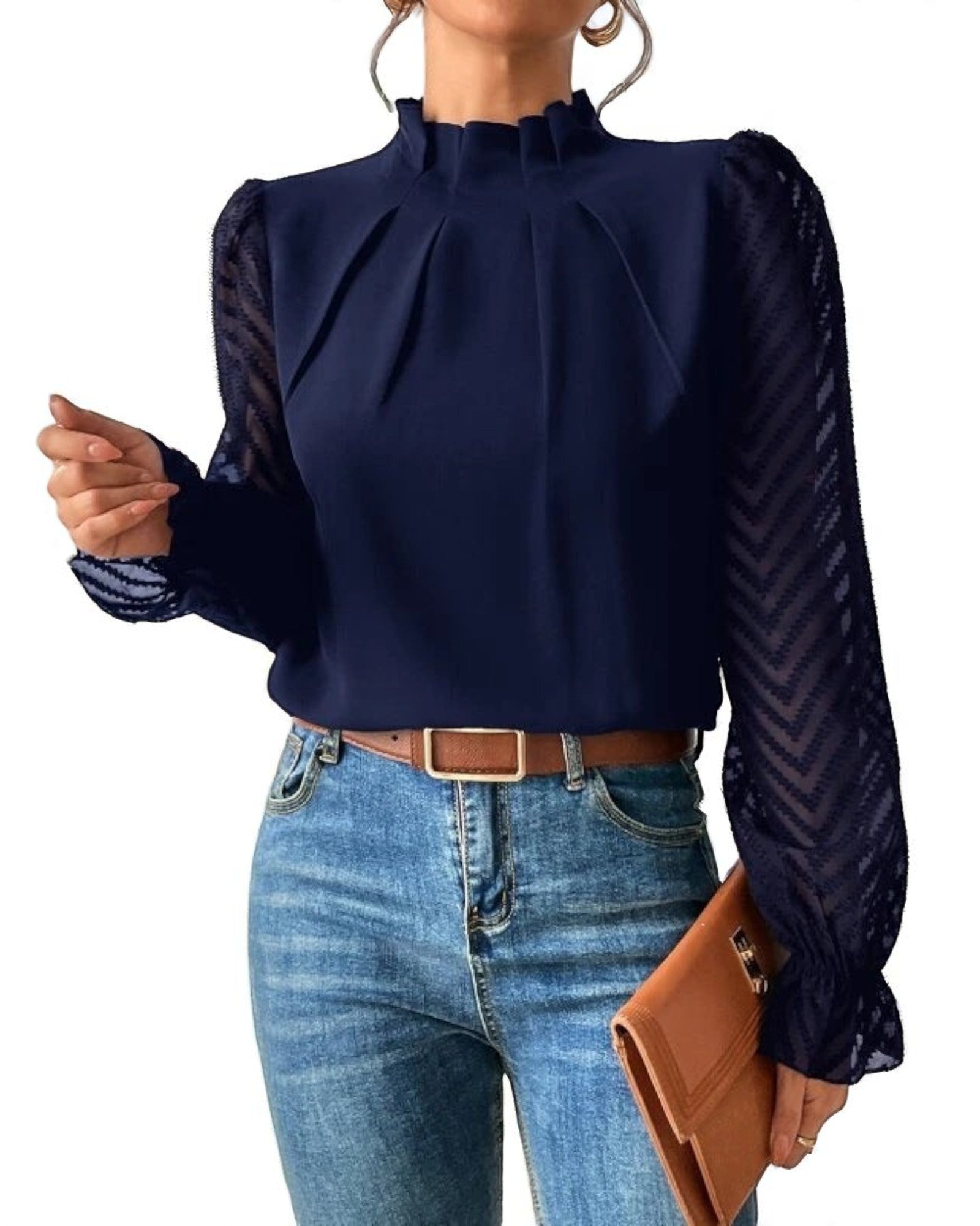 Anca Top mit Muster