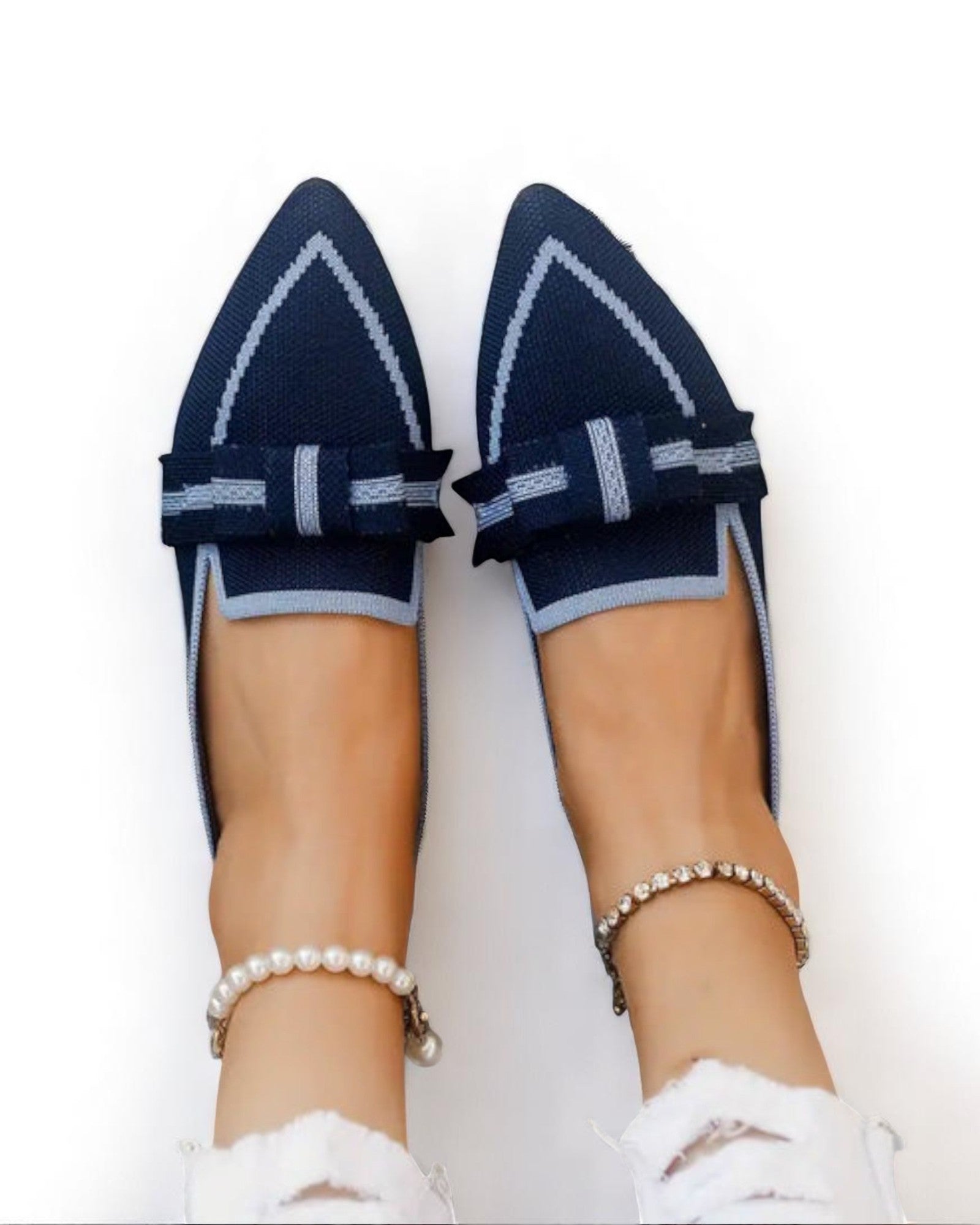 Sara Elegante Loafer mit Schleifen