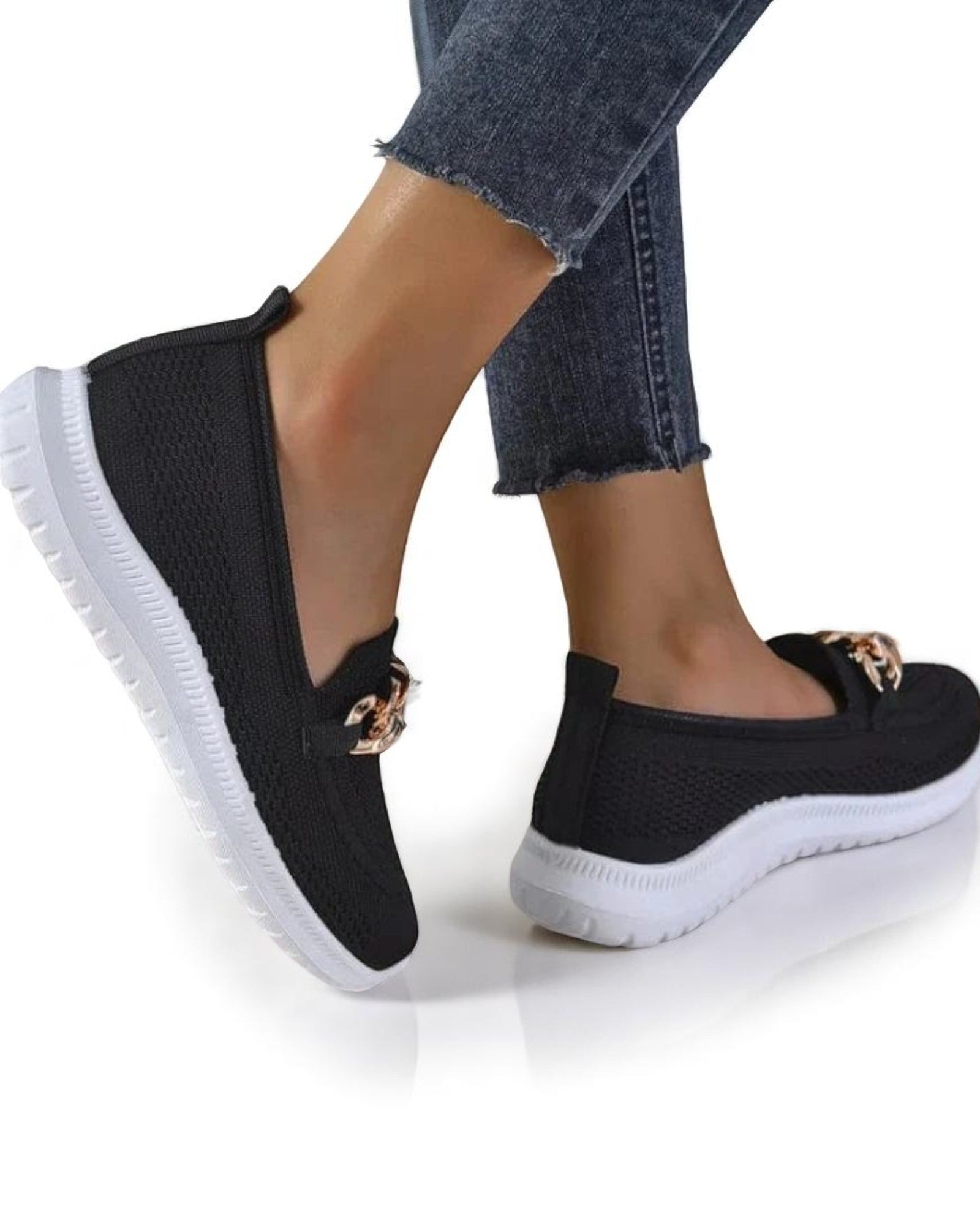 Oani Damen Slip-On Sneaker, atmungsaktiv