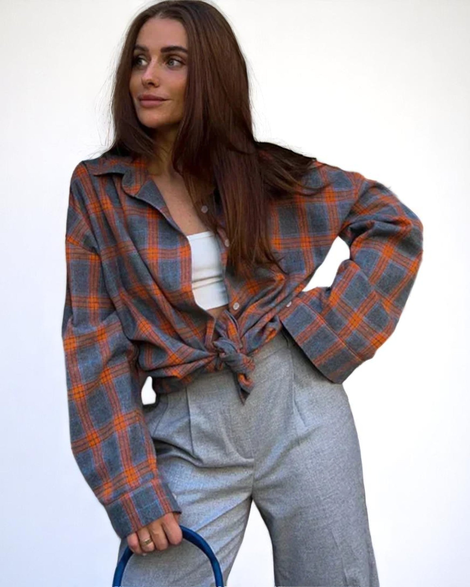 Corina Übergroße Baumwollbluse