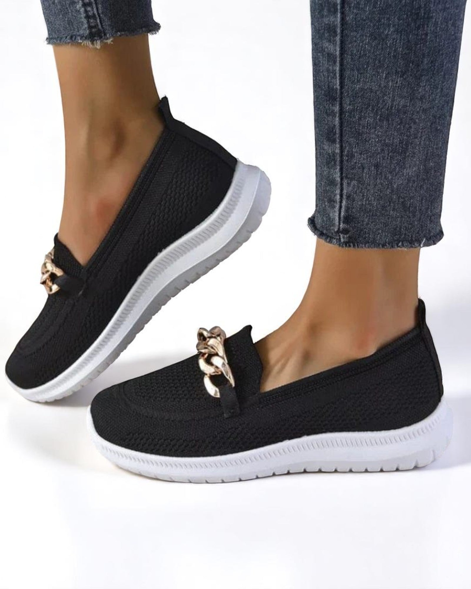 Oani Damen Slip-On Sneaker, atmungsaktiv
