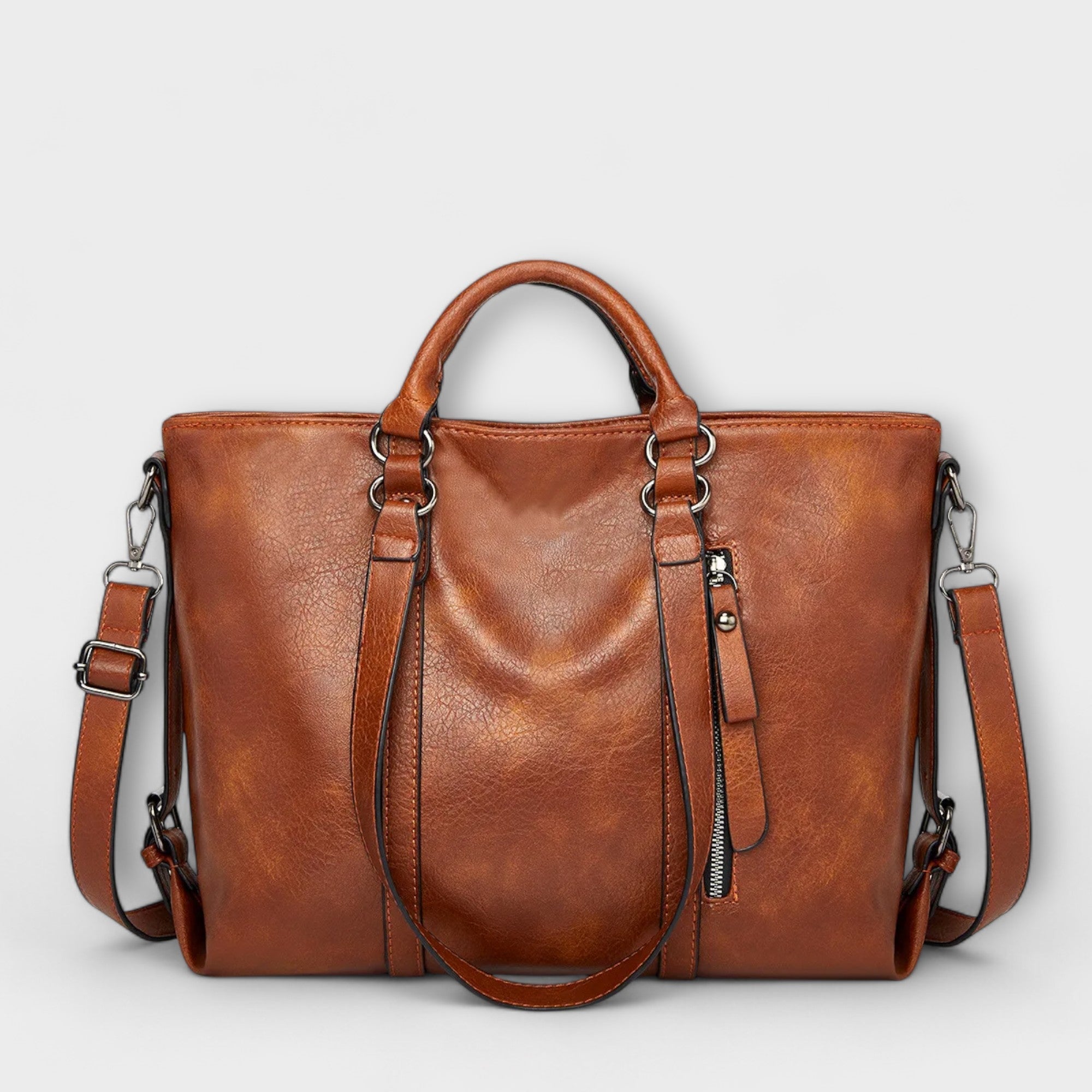 Zamfira Große Ledertasche