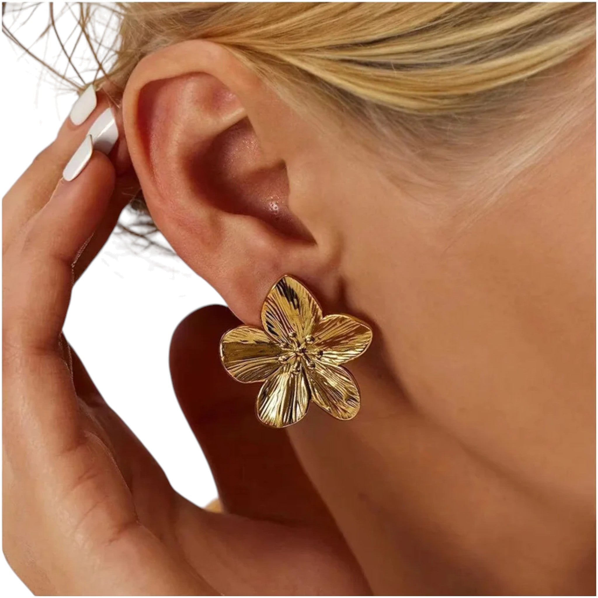 Blütenzauber Ohrringe & Ringe – Gold & Silber