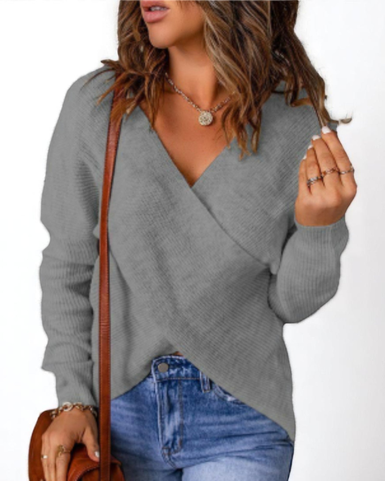 Nela Eleganter gestrickter Pullover