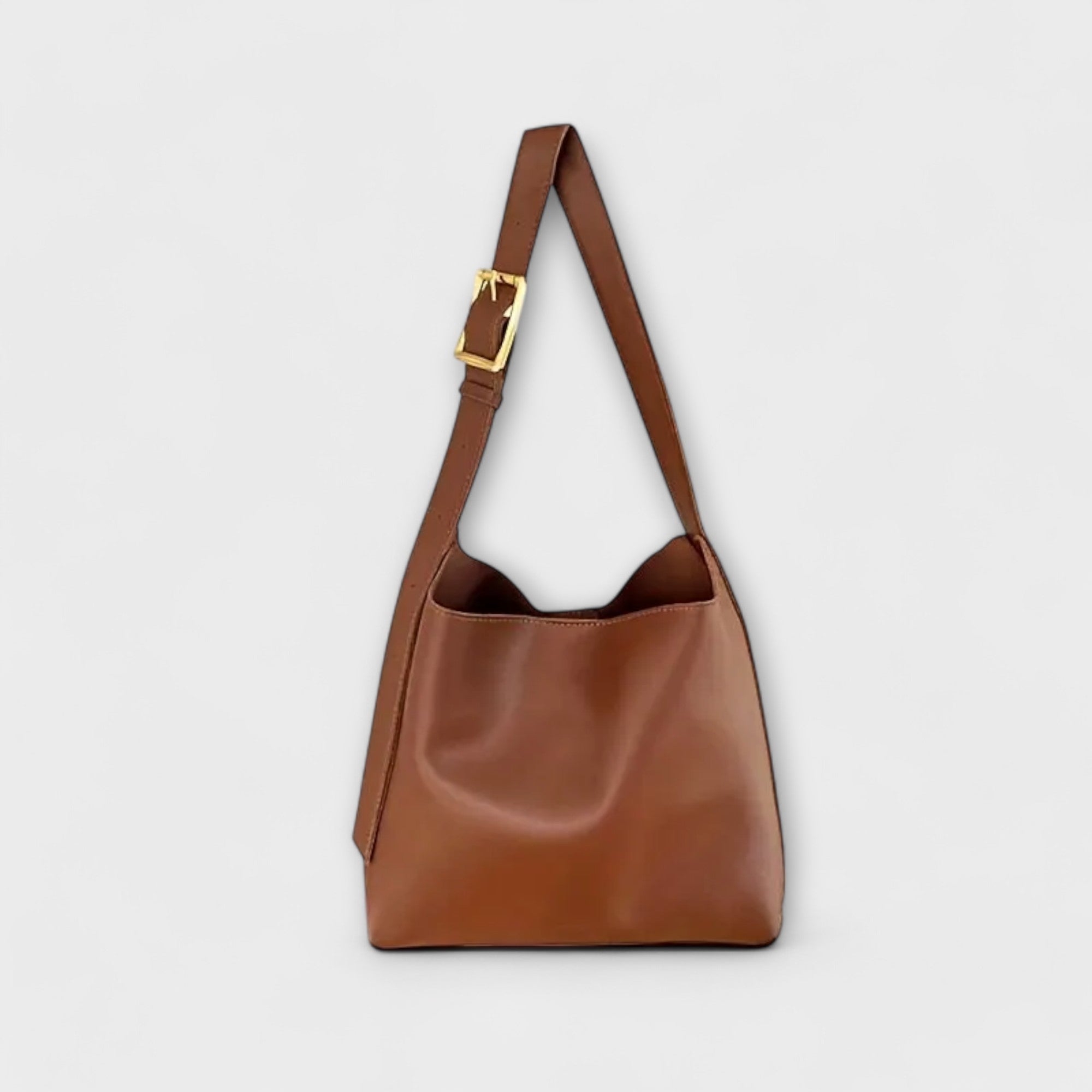 Simai Elegante Ledertasche mit Schulterriemen
