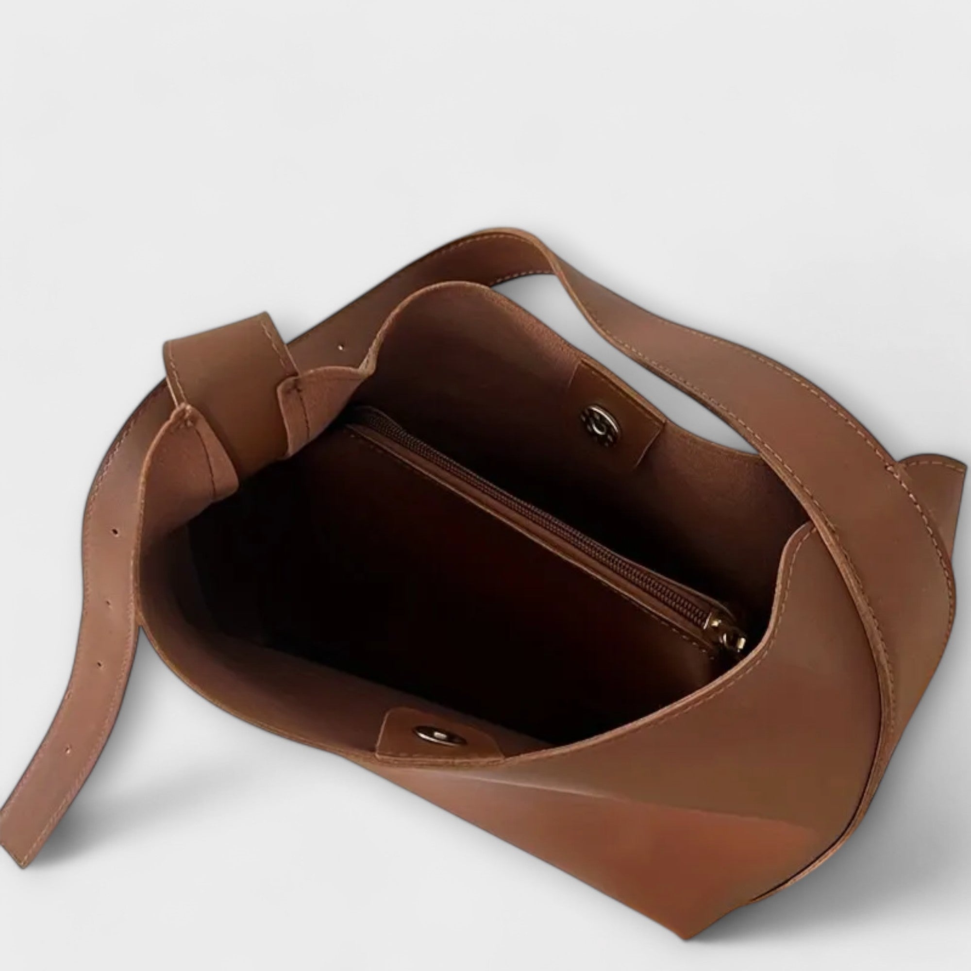 Simai Elegante Ledertasche mit Schulterriemen