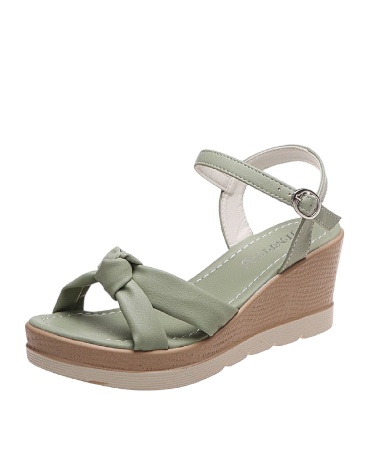 Paola Plattformsandalen mit gekreuzten Riemen