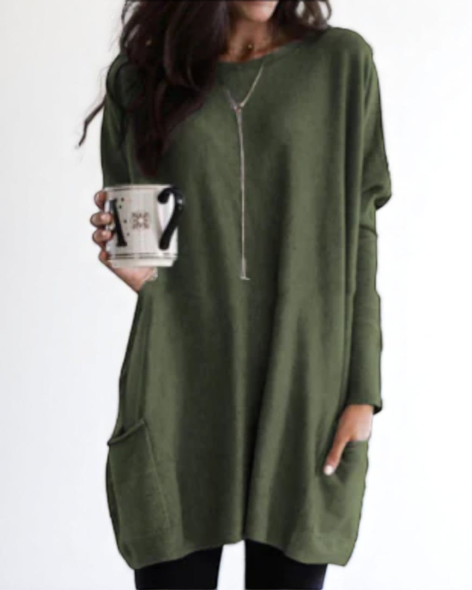 Marieta Oversized Tunika mit Taschen