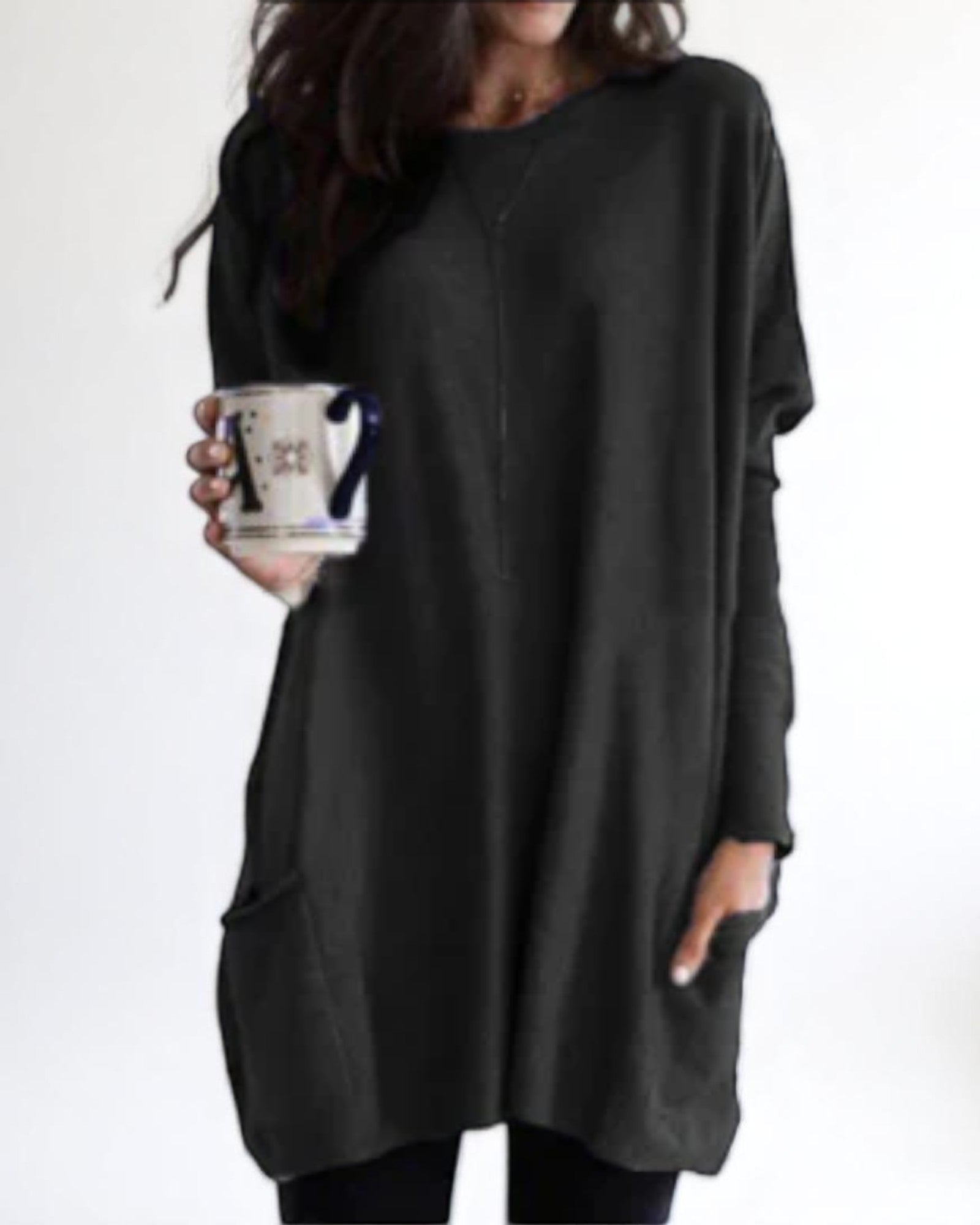 Marieta Oversized Tunika mit Taschen