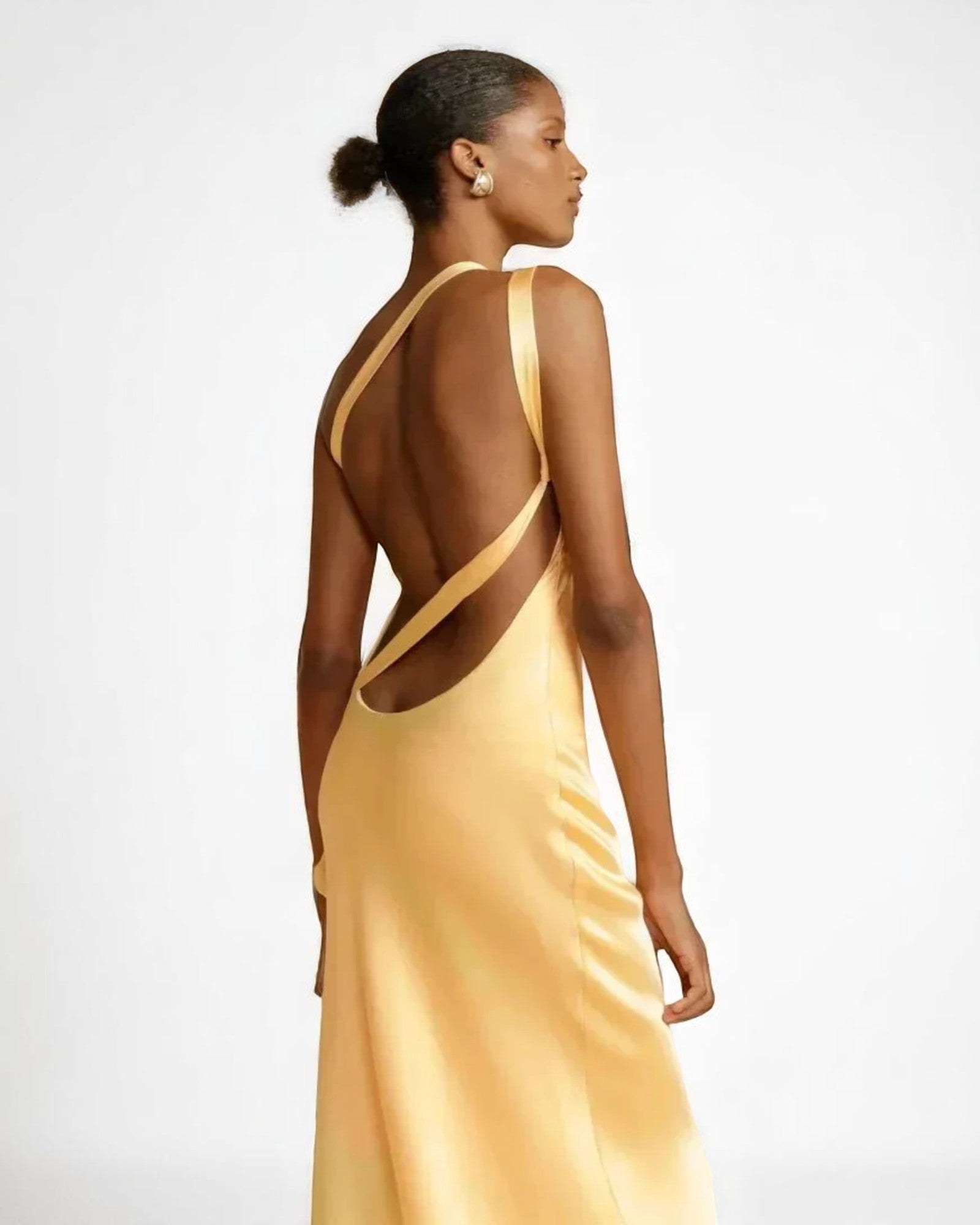 Miriana Ein-Schulter-Satin-Kleid für Damen