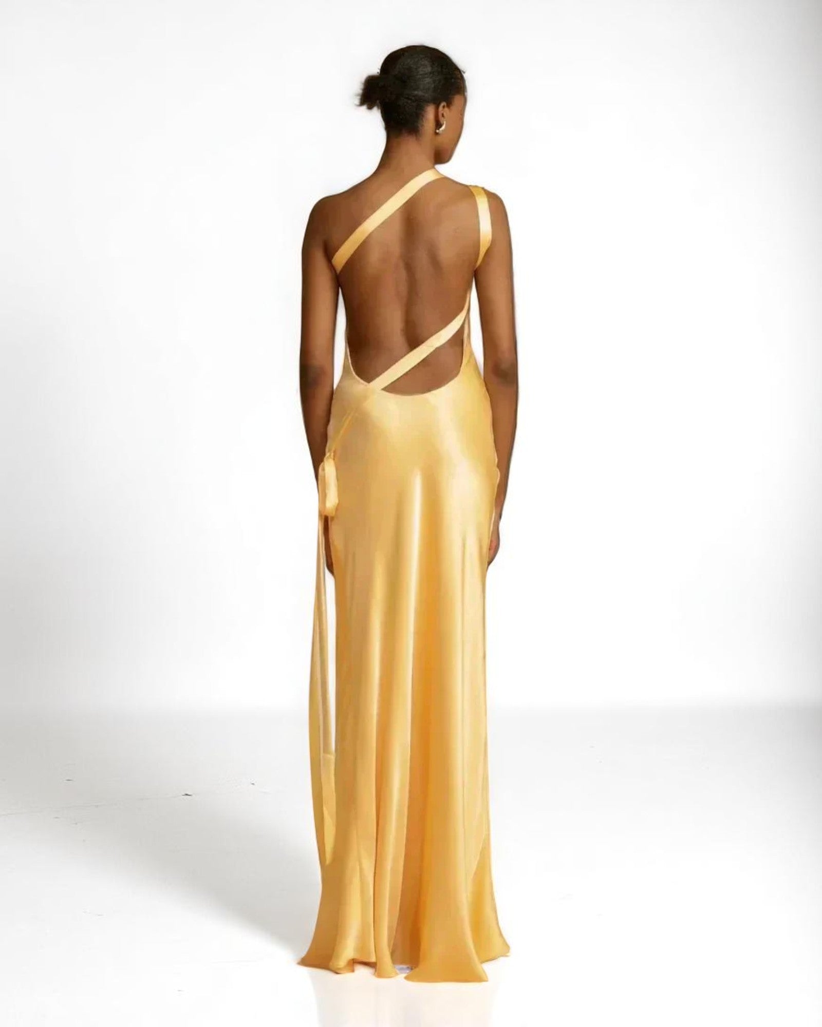 Miriana Ein-Schulter-Satin-Kleid für Damen