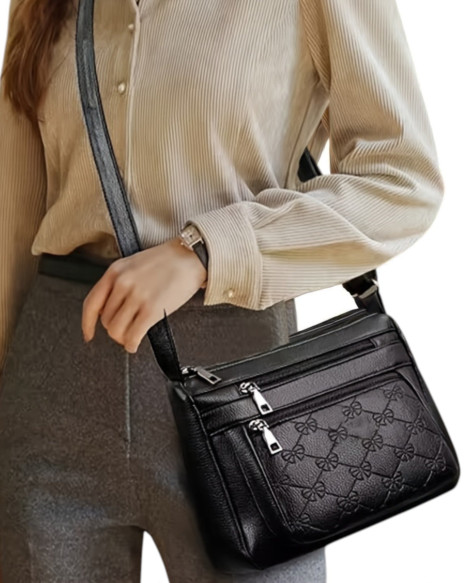 Paraschiva Elegante Handtasche mit erhabenem Knoten