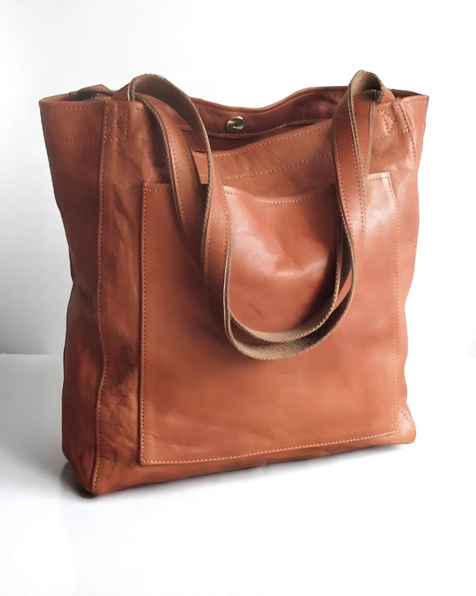 Violette Handgefertigte Ledertasche