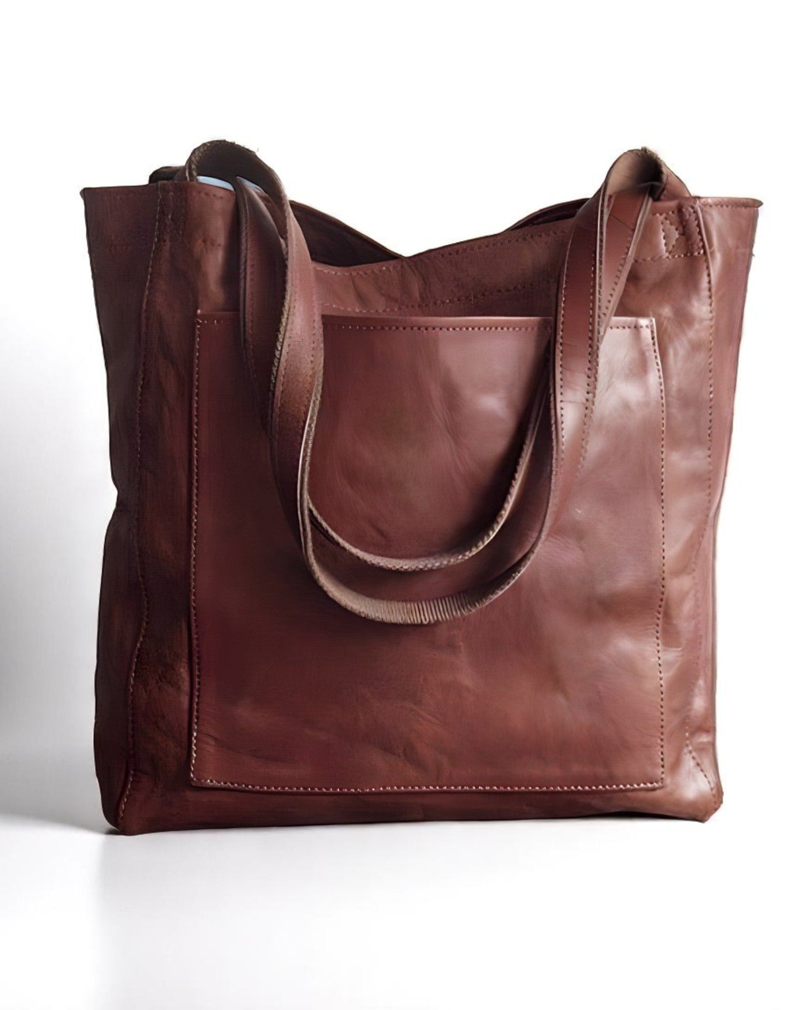 Violette Handgefertigte Ledertasche