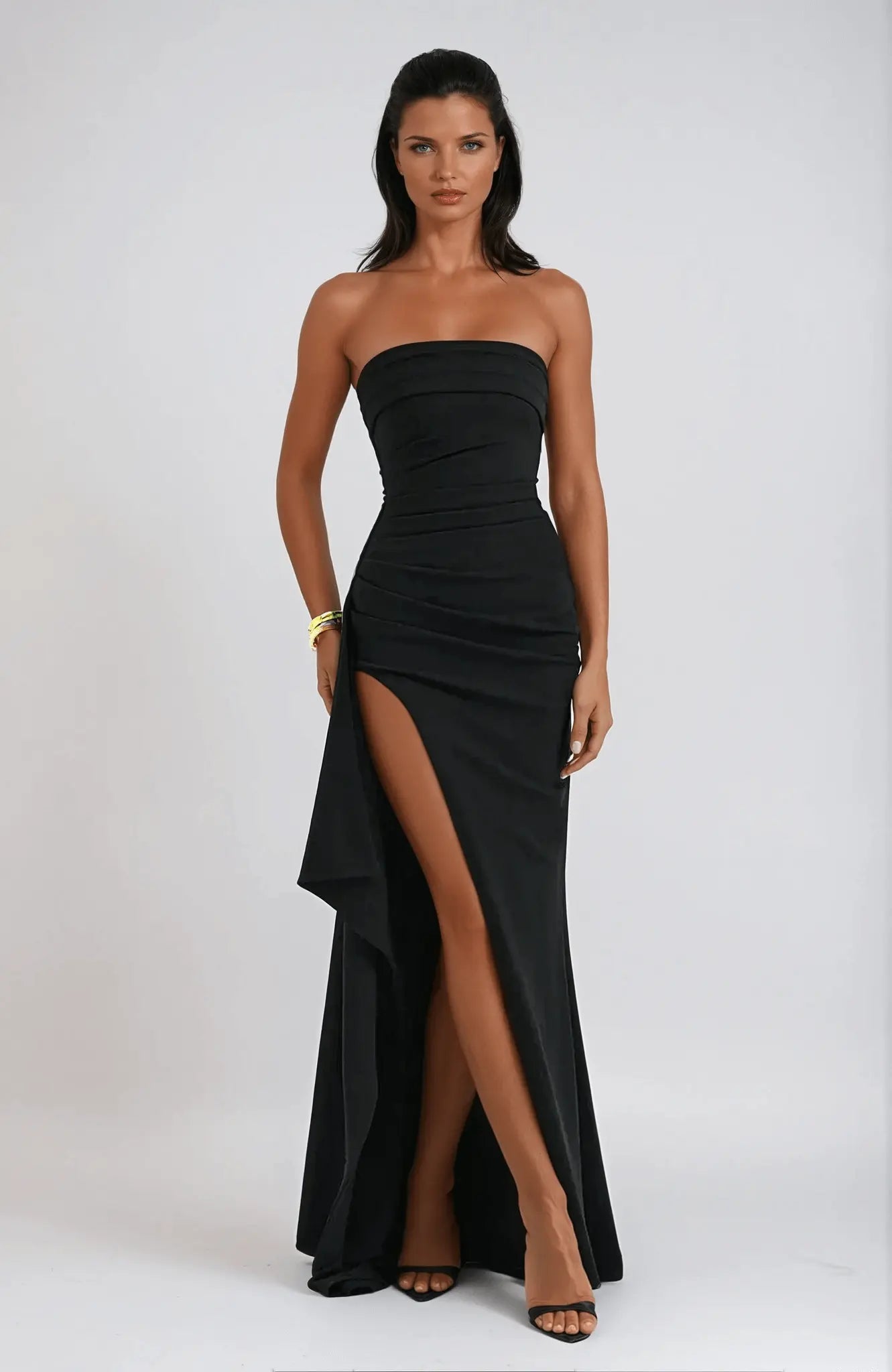 Florina Maxikleid mit schulterfreien Trägern