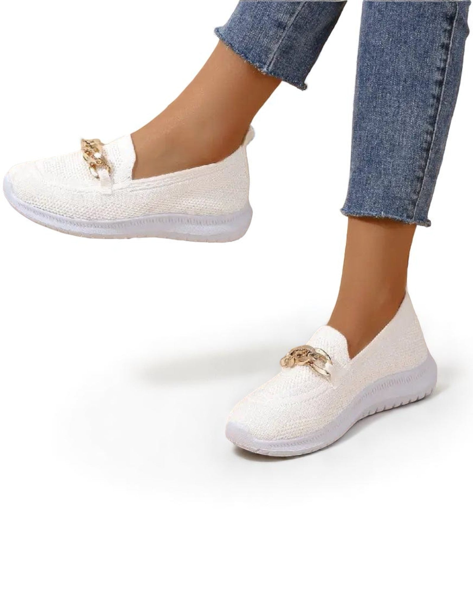 Oani Damen Slip-On Sneaker, atmungsaktiv