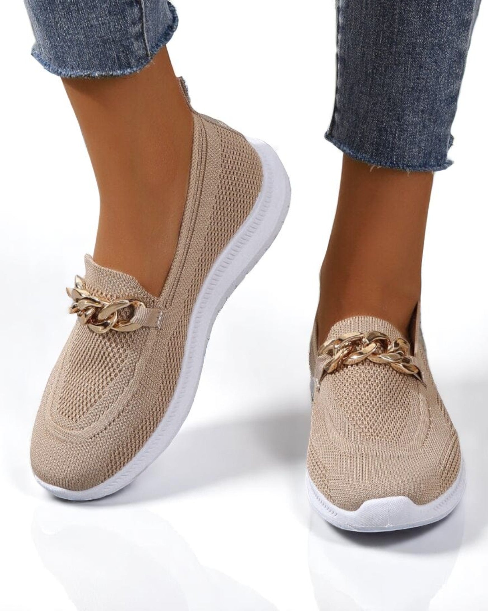 Oani Damen Slip-On Sneaker, atmungsaktiv