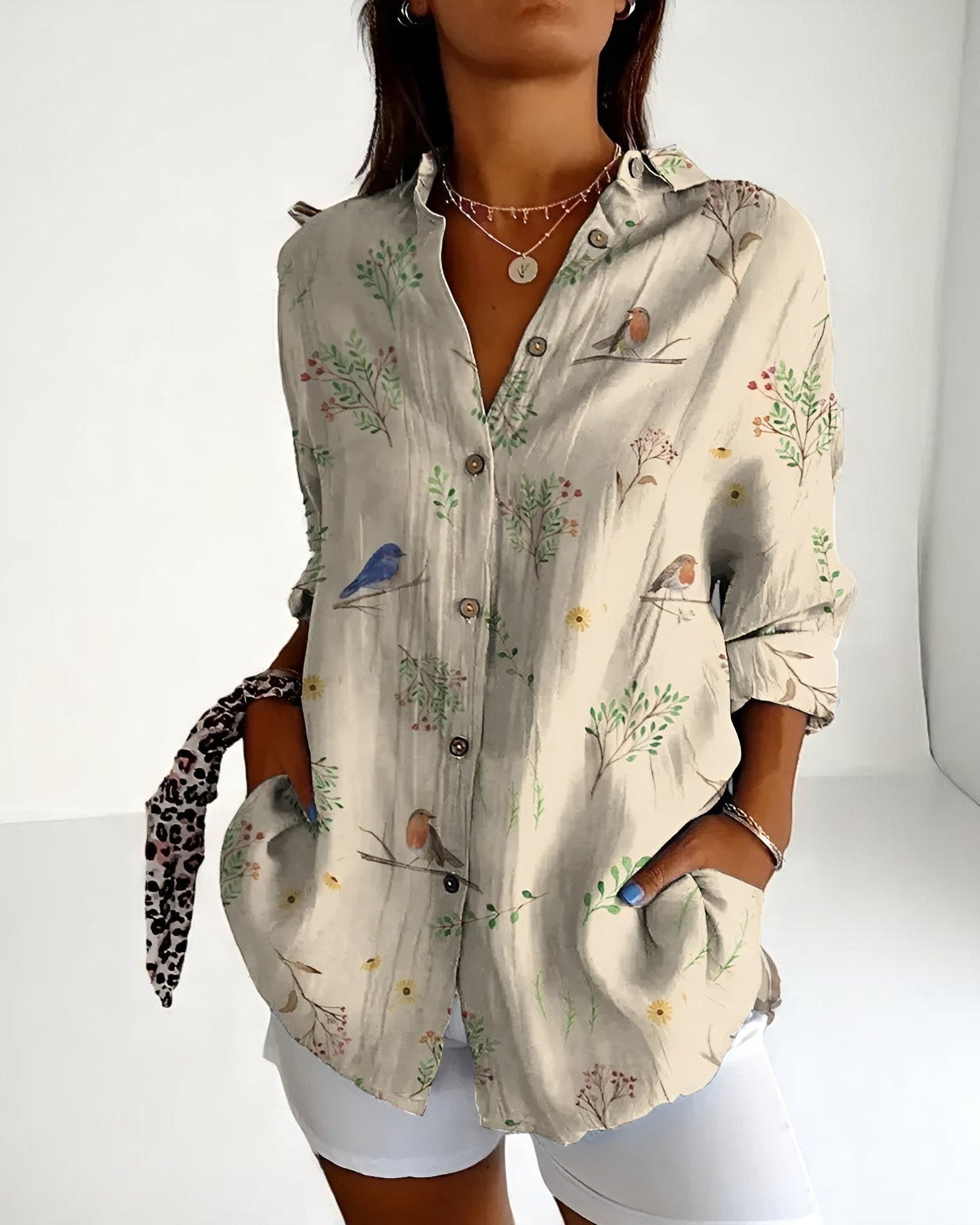 Cristina Elegante Bluse mit Knöpfen