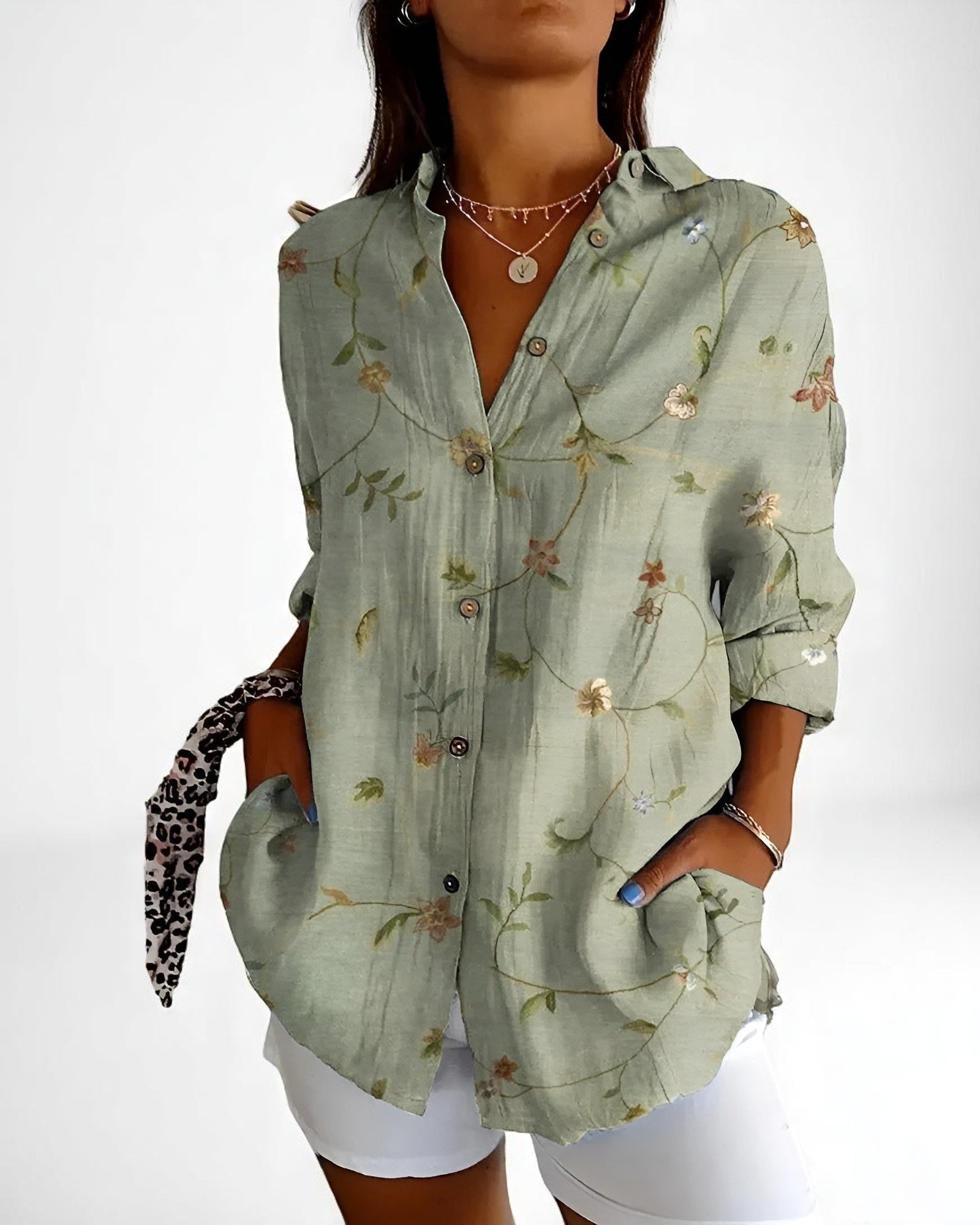 Cristina Elegante Bluse mit Knöpfen