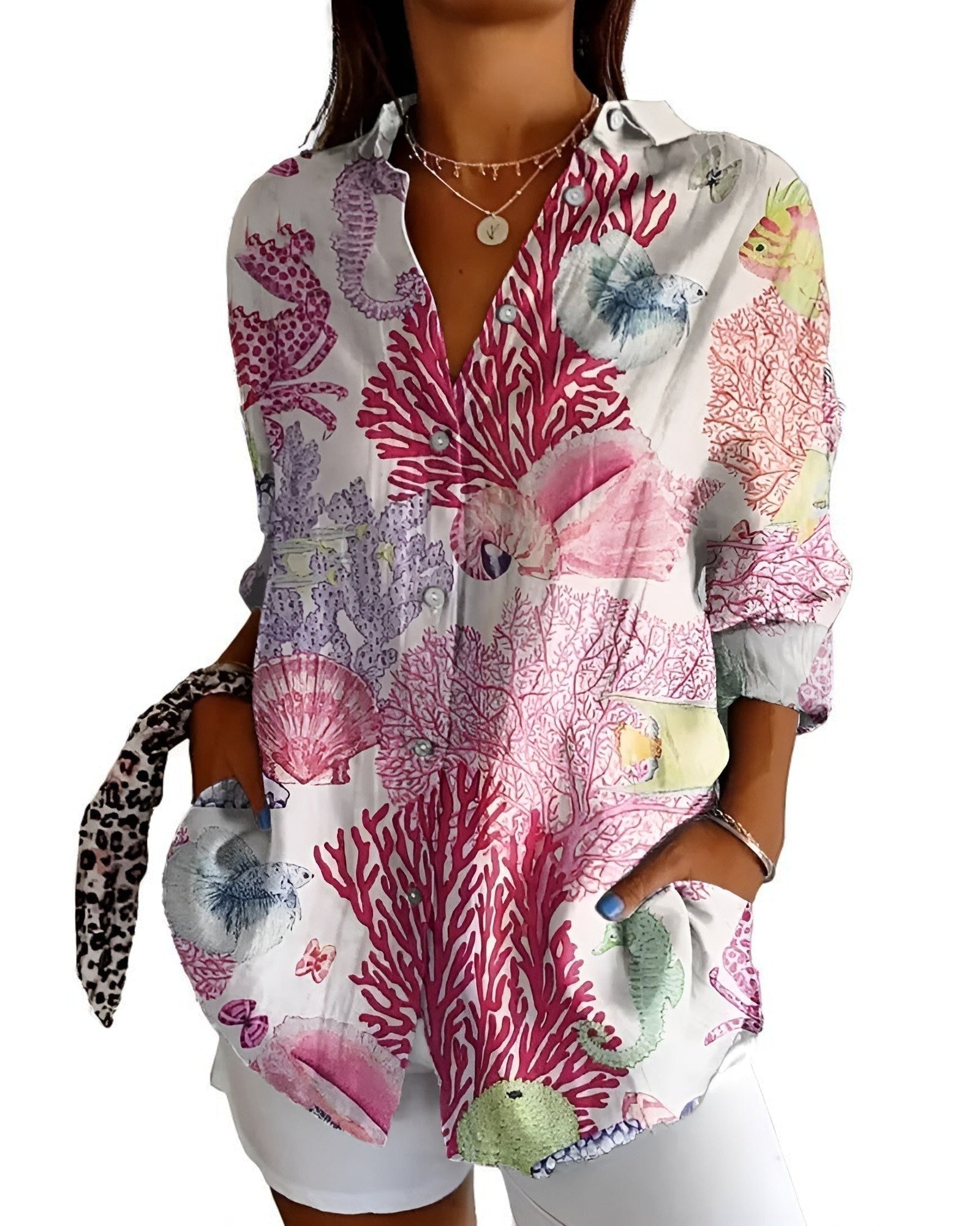 Cristina Elegante Bluse mit Knöpfen