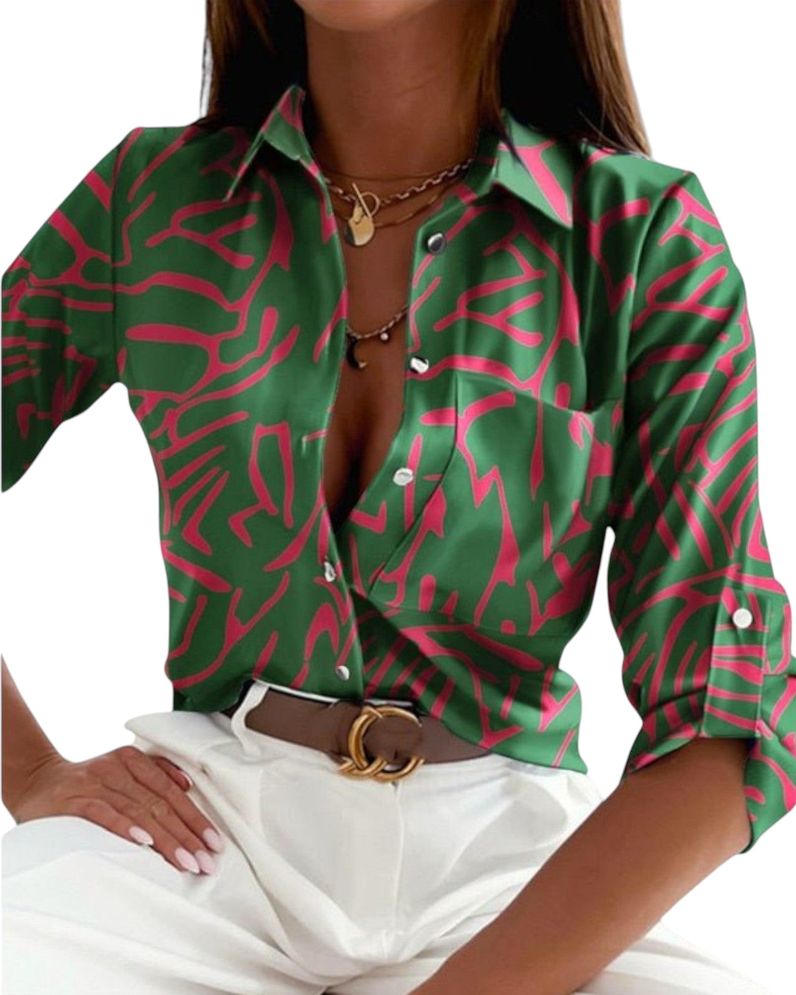 Georgiana Klassische Bluse mit Kragen