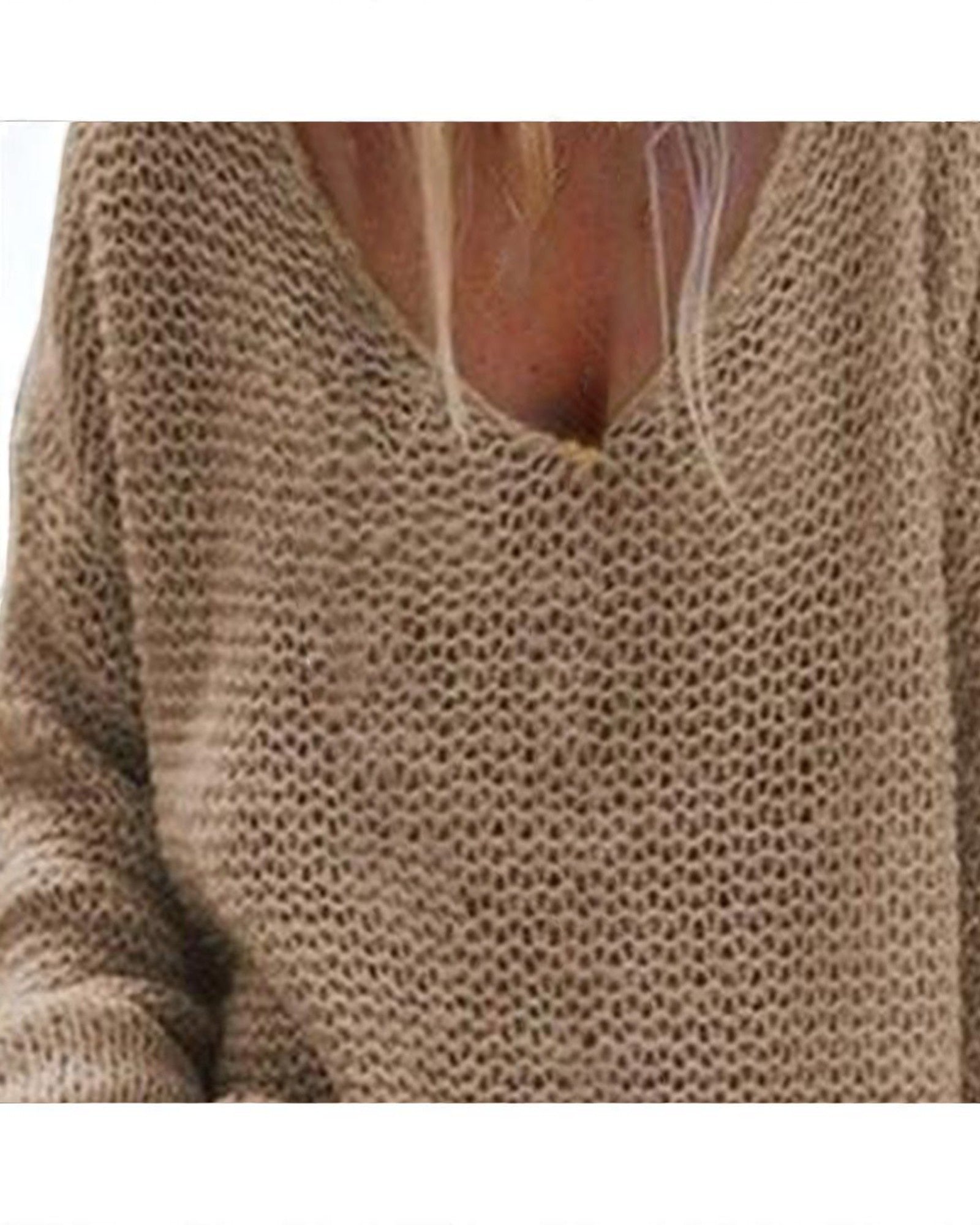 Milena Leichter Strickpullover mit V-Ausschnitt