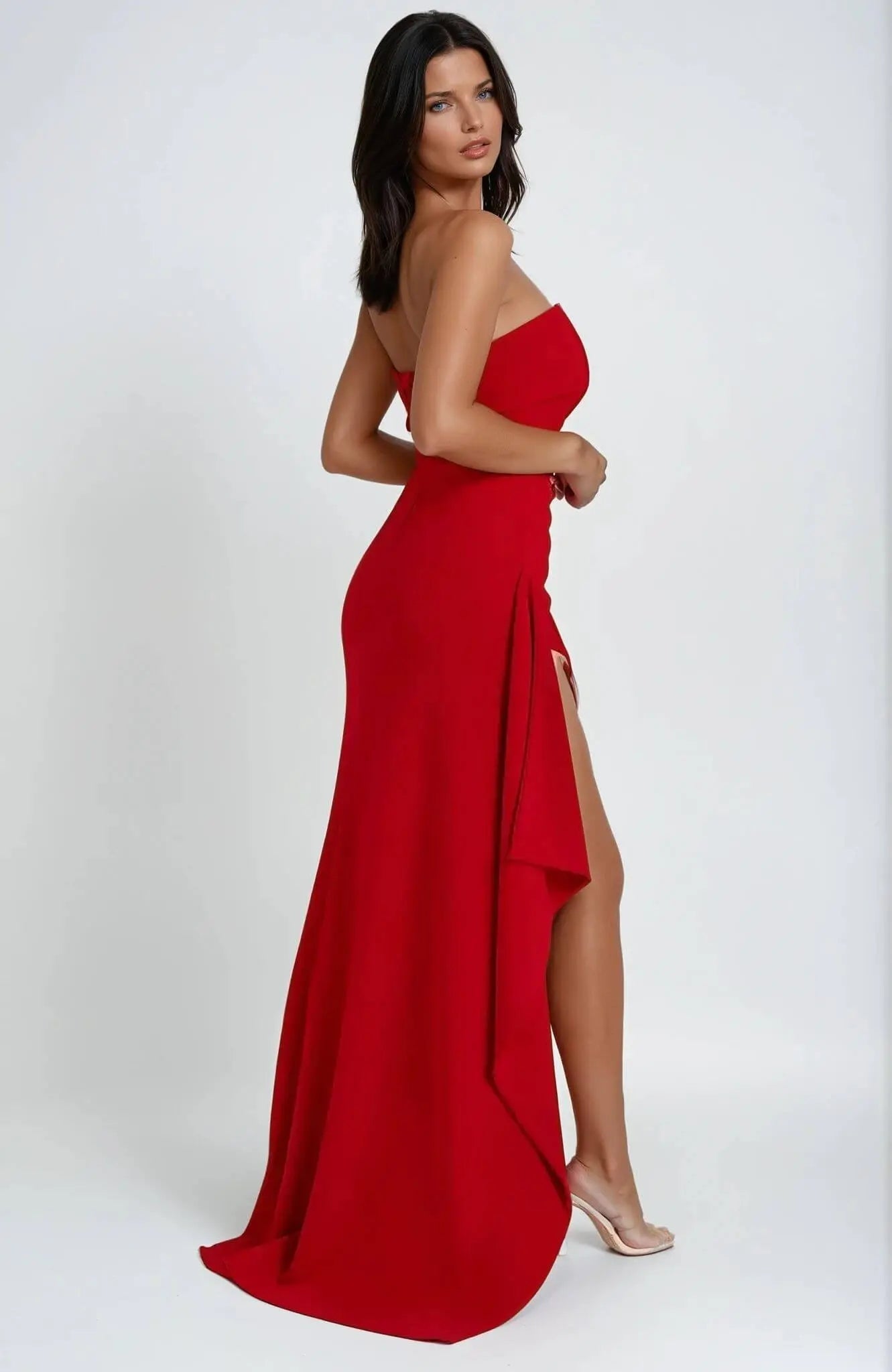 Florina Maxikleid mit schulterfreien Trägern